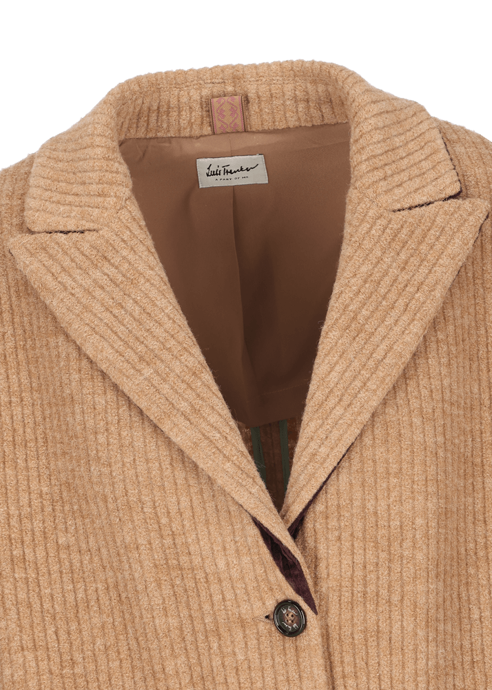 Luis Trenker Cappotto in lana vergine con lavorazione a costine Lugiorgia Moda