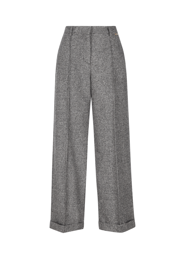 Luis Trenker Pantaloni in misto lana con motivo pied-de-poule Lularina Qualità Garantita