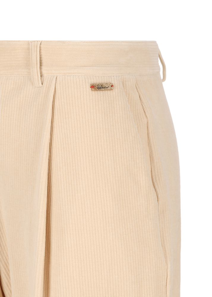 Luis Trenker Pantaloni in jersey di velluto a coste con vestibilità carrot fit Luloretta Consegna Veloce