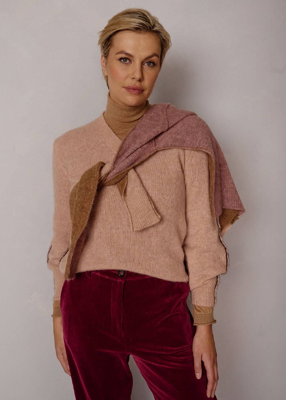 Luis Trenker Pullover lavorato a maglia con effetto color block Luwissal Affare Del Giorno