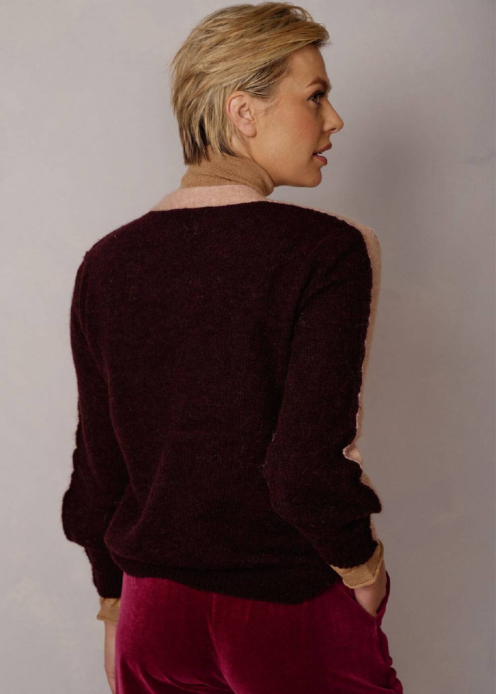 Luis Trenker Pullover lavorato a maglia con effetto color block Luwissal Affare Del Giorno