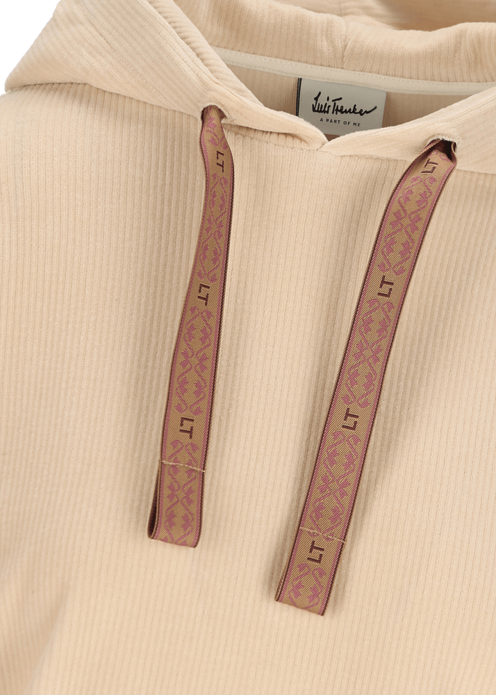 Luis Trenker Pullover con cappuccio realizzato in jersey di velluto a coste Luannette Convenienza