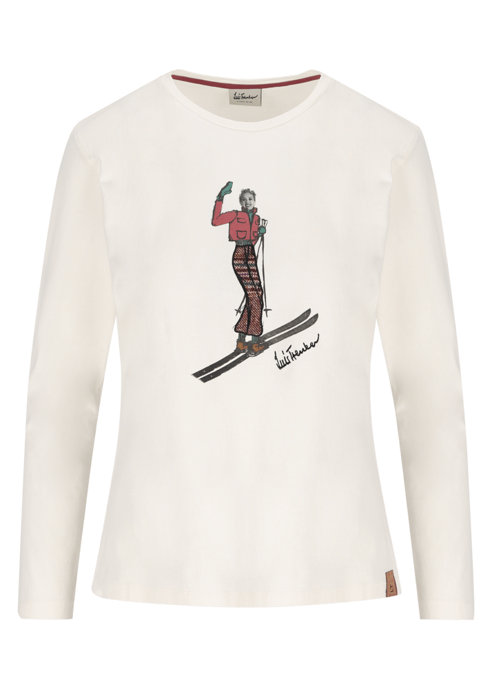Luis Trenker Maglia a maniche lunghe con grafica Ludina I Più Venduti