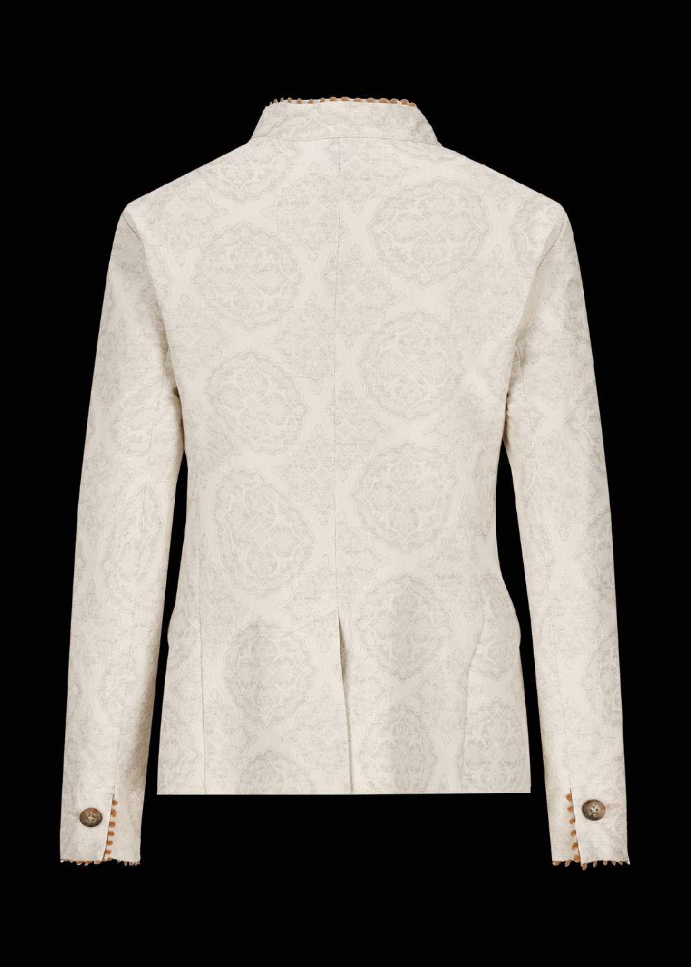 Luis Trenker Blazer in tessuto jacquard con motivo floreale modello Luranda Vendita