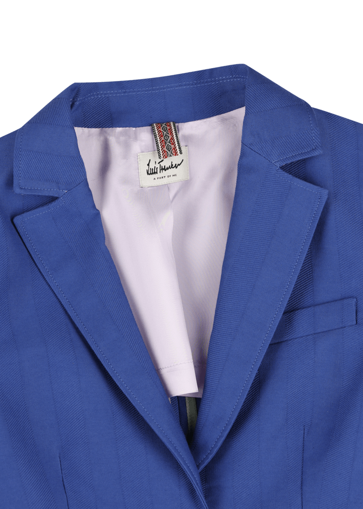 Luis Trenker Blazer monopetto con bottone singolo in tessuto strutturato modello Luregina Affare Del Giorno