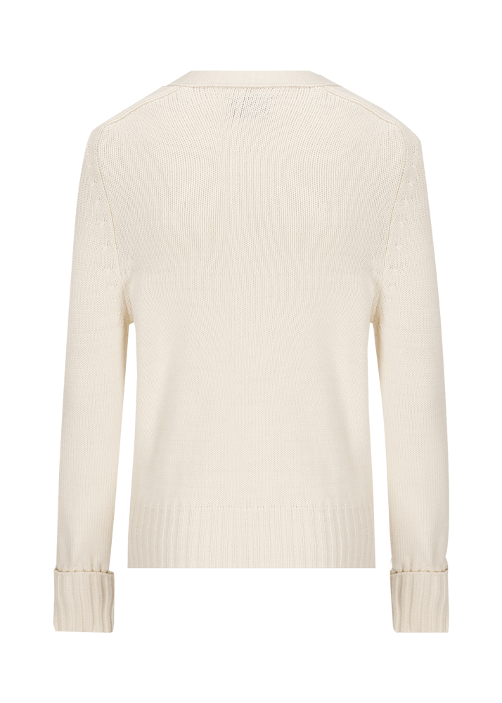 Luis Trenker Cardigan in maglia traforata in misto cotone modello Lualma Outlet