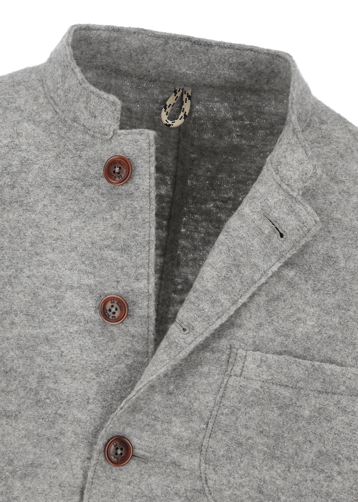 Luis Trenker Blazer in lana follata con cuciture a taglio vivo Luigis Saldi