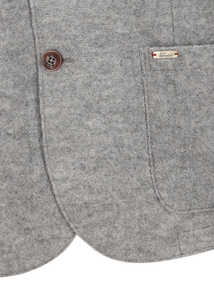 Luis Trenker Blazer in lana follata con cuciture a taglio vivo Luigis Saldi