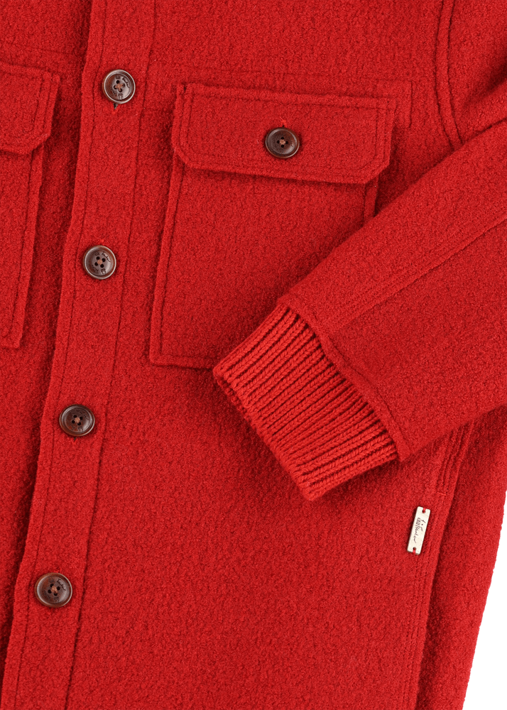 Luis Trenker Giacca camicia in lana follata Lustanley Offerte