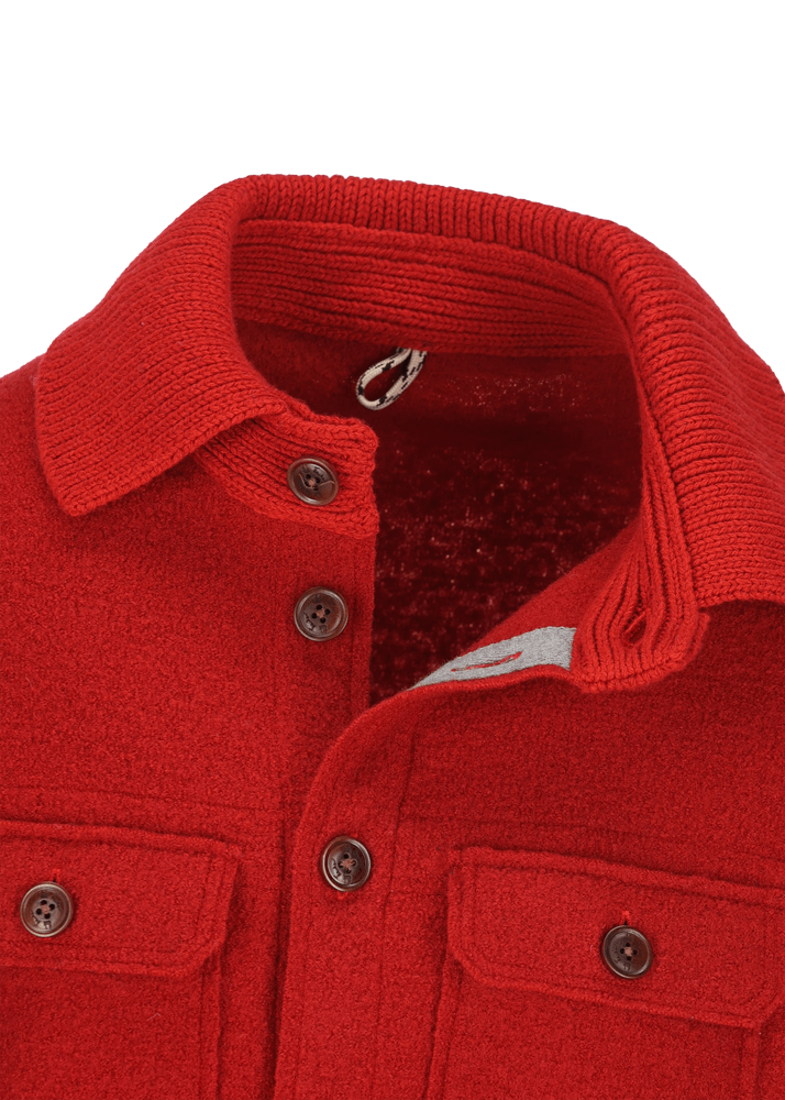 Luis Trenker Giacca camicia in lana follata Lustanley Offerte