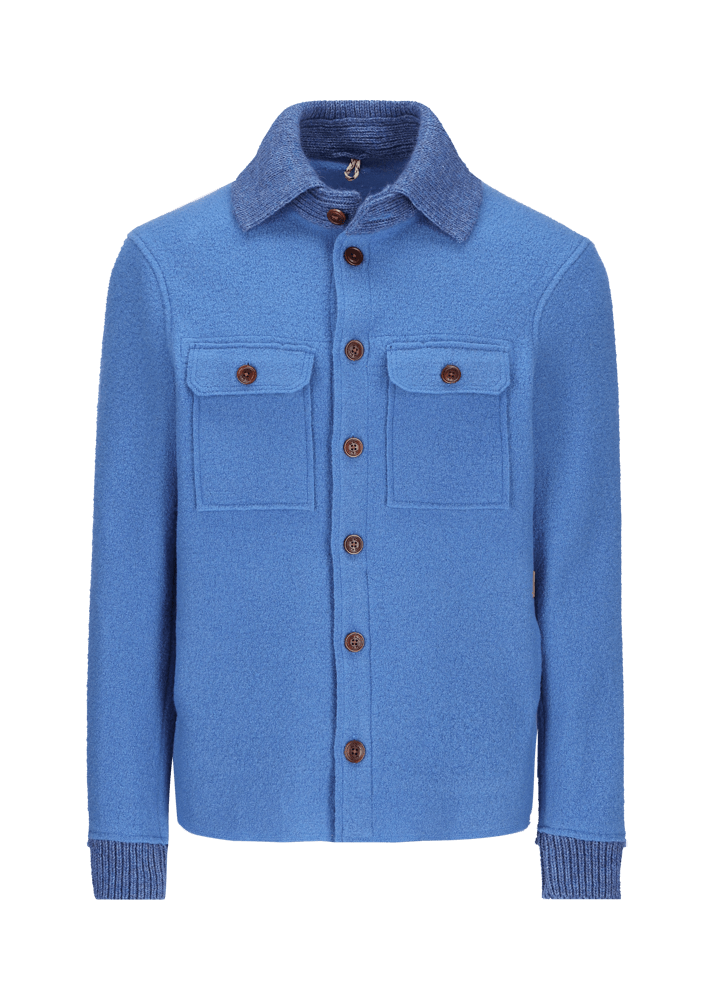 Luis Trenker Giacca camicia in lana follata Lustanley Hotsell