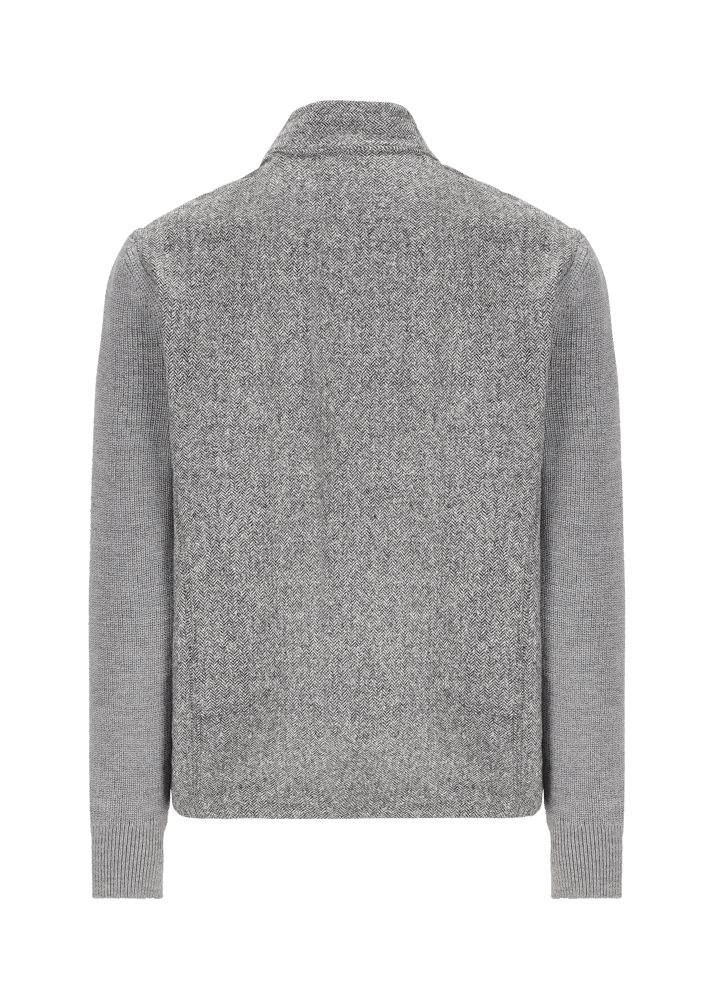 Luis Trenker Giacca camicia con maniche lavorate a maglia Luolly Saldi Di Fabbrica