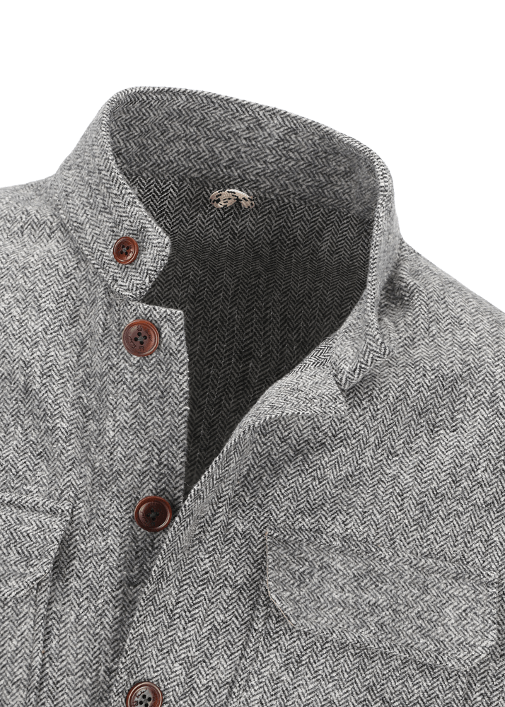 Luis Trenker Giacca camicia con maniche lavorate a maglia Luolly Saldi Di Fabbrica