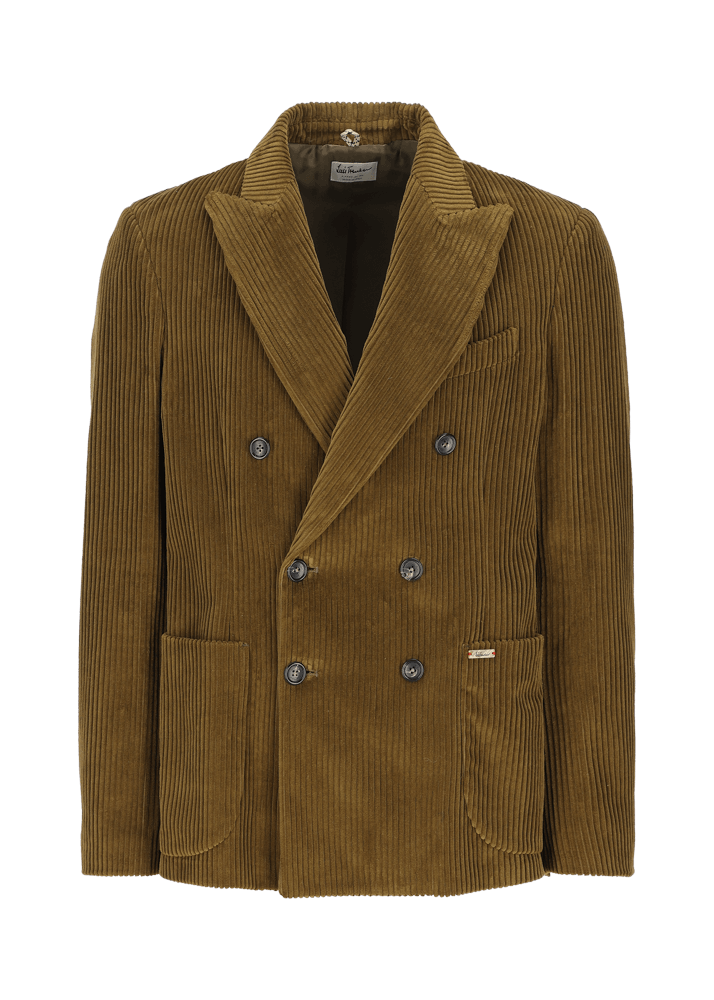 Luis Trenker Blazer in velluto a coste con collo a revers Lusimone Economico