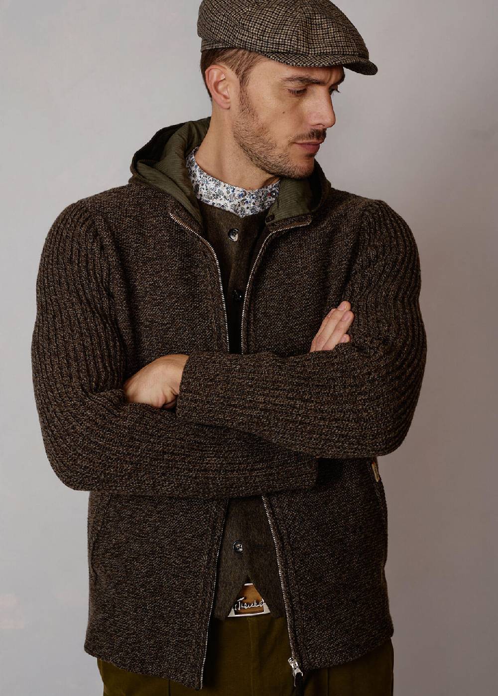 Luis Trenker Cardigan in misto lana merino Luwallace Italia