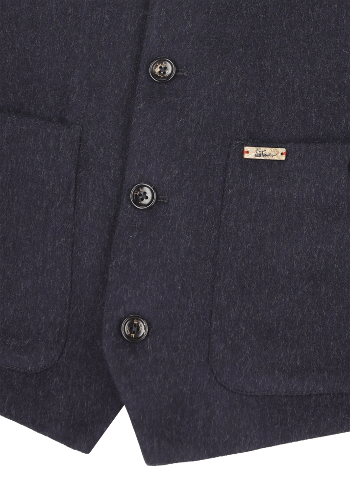 Luis Trenker Gilet in loden con scollo rotondo Lusven Promozione Limitata