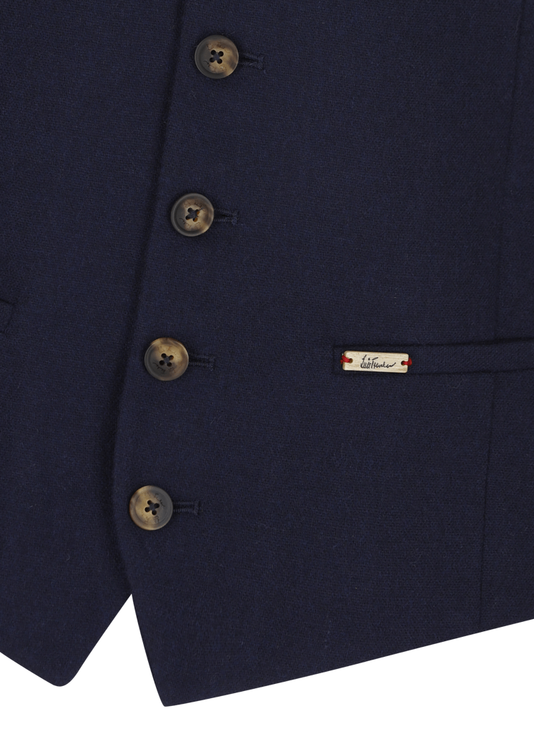Luis Trenker Gilet in misto lana Lusebastian Sottocosto