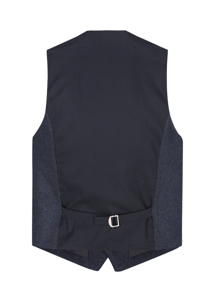 Luis Trenker Gilet con motivo a spina di pesce Lusebastian Sconto