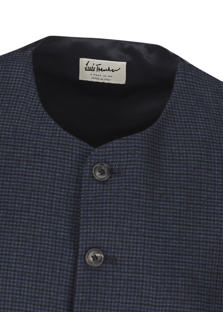 Luis Trenker Gilet con motivo pied-de-poule Lusven Outlet