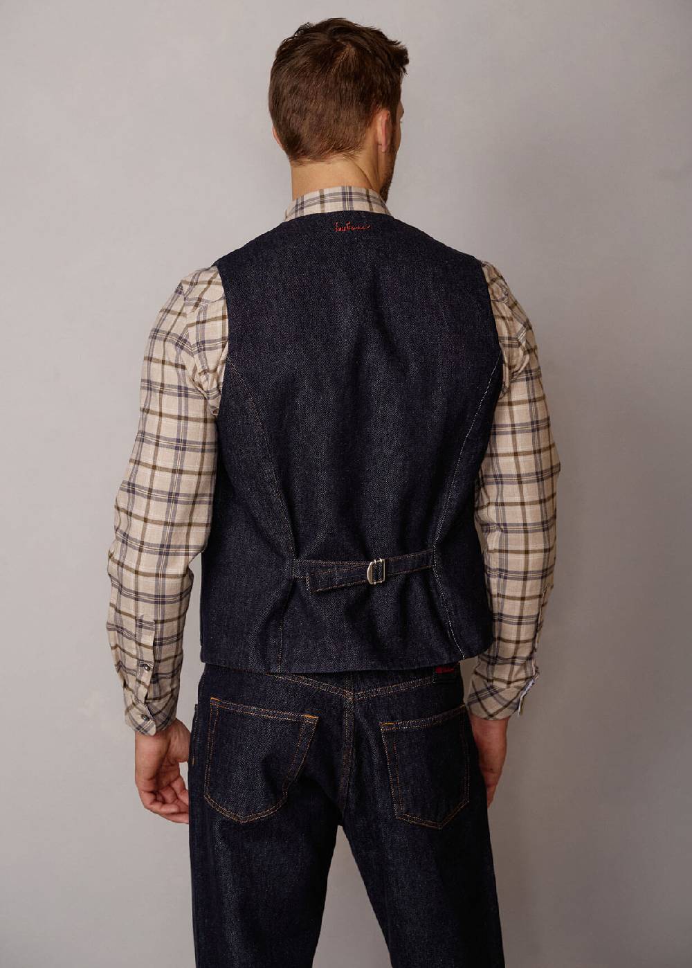 Luis Trenker Gilet in denim scuro Lusven Offerte