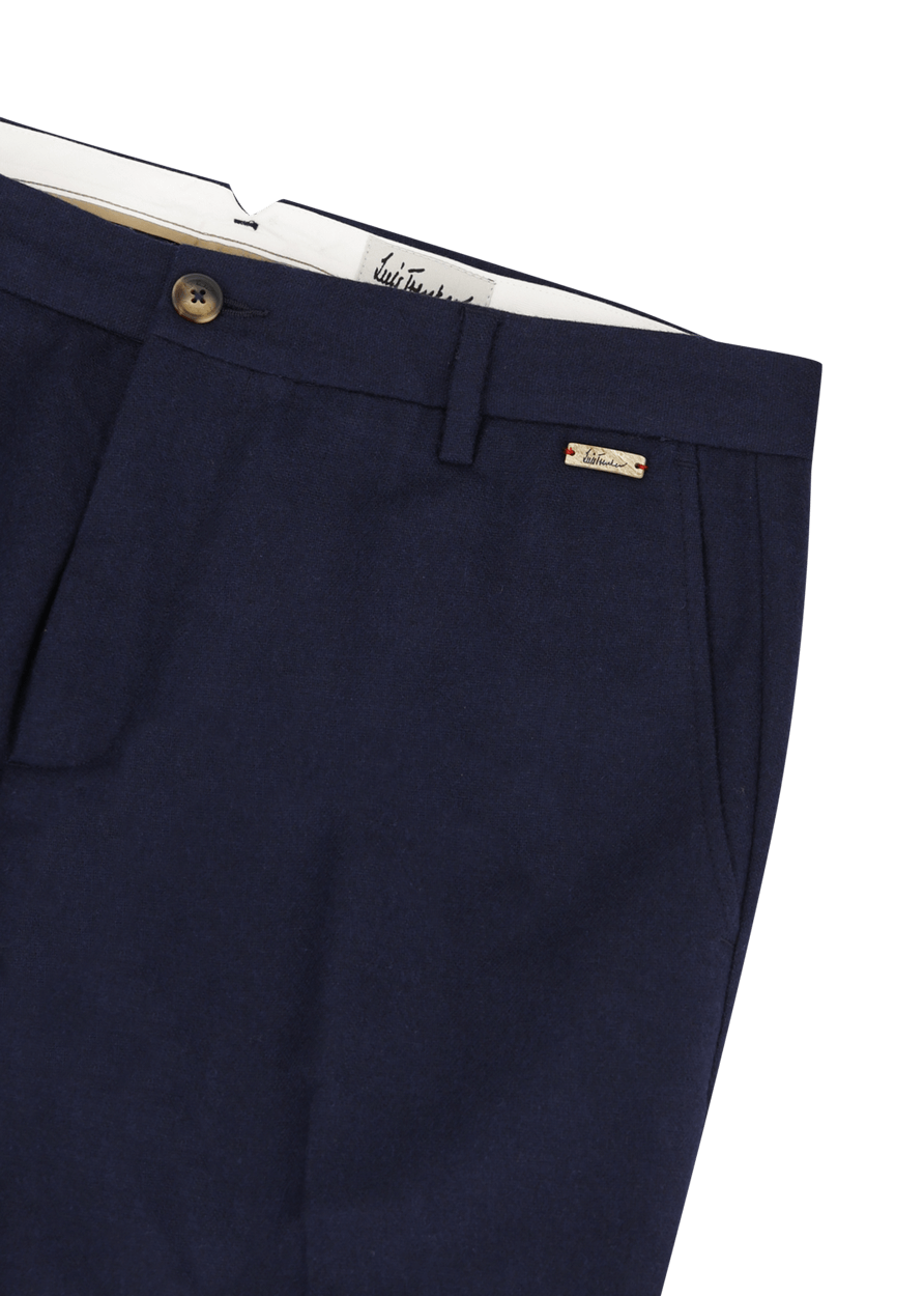 Luis Trenker Pantaloni chino in flanella di lana Lubruneu Saldi Di Fabbrica