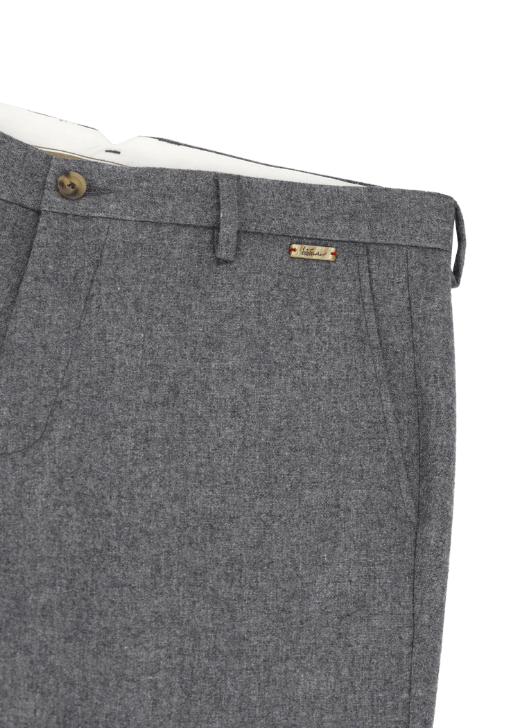 Luis Trenker Pantaloni chino in flanella di lana Lubruneu Vendite Flash