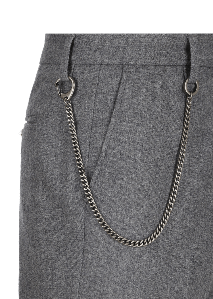 Luis Trenker Pantaloni chino in flanella di lana Lubruneu Vendite Flash