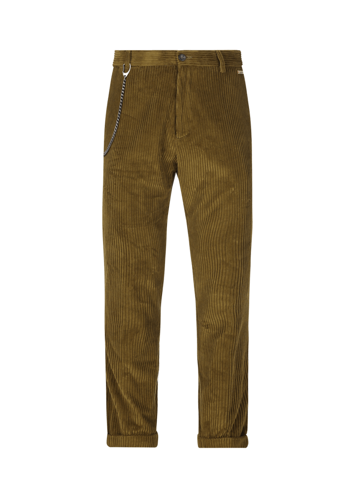 Luis Trenker Pantaloni chino in velluto a coste Lubruneu In Saldo