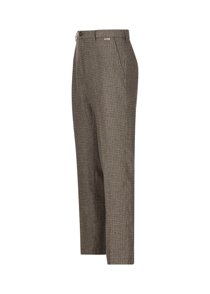 Luis Trenker Pantaloni chino con motivo pied-de-poule Lubogi Moda