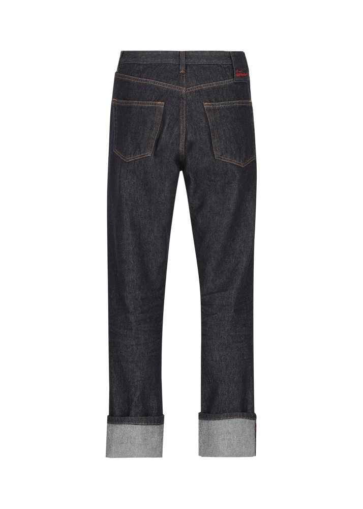 Luis Trenker Jeans con design a cinque tasche e risvolto a fondo gamba Lupedro Qualità