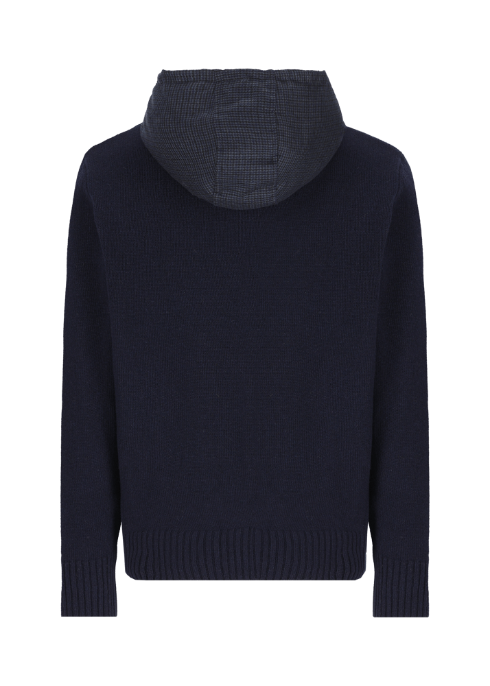Luis Trenker Pullover lavorato a maglia con cappuccio Luwilfried Pezzi Unici