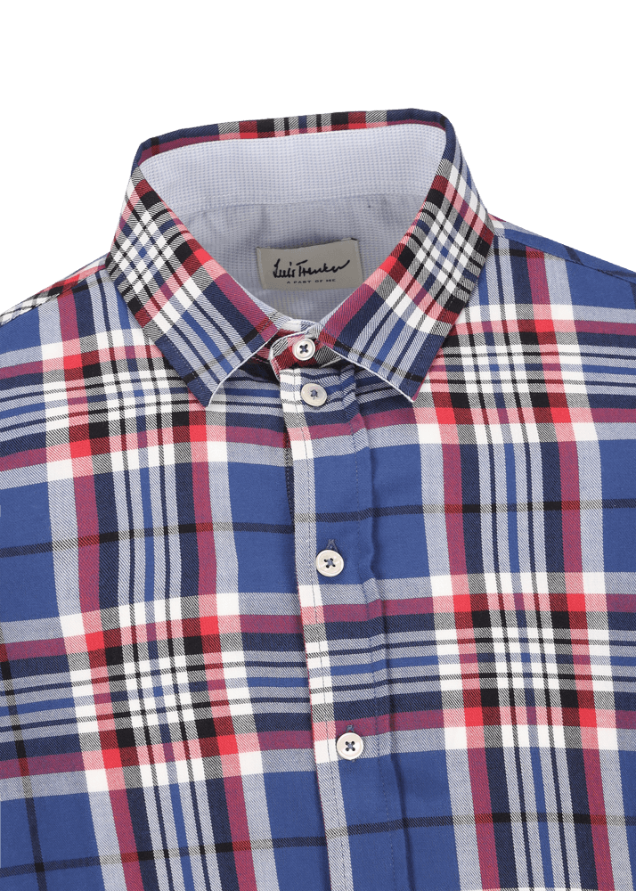 Luis Trenker Camicia con motivo a quadri Lubodo Affare Del Giorno