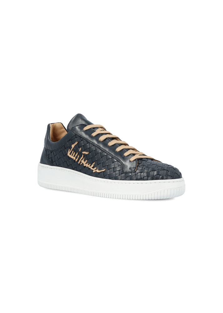 Luis Trenker Sneaker in pelle intrecciata modello Lupintros Nuova