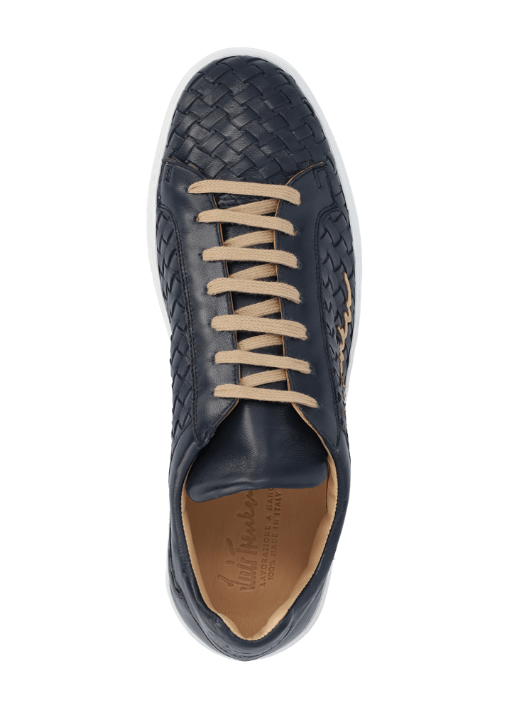 Luis Trenker Sneaker in pelle intrecciata modello Lupintros Nuova