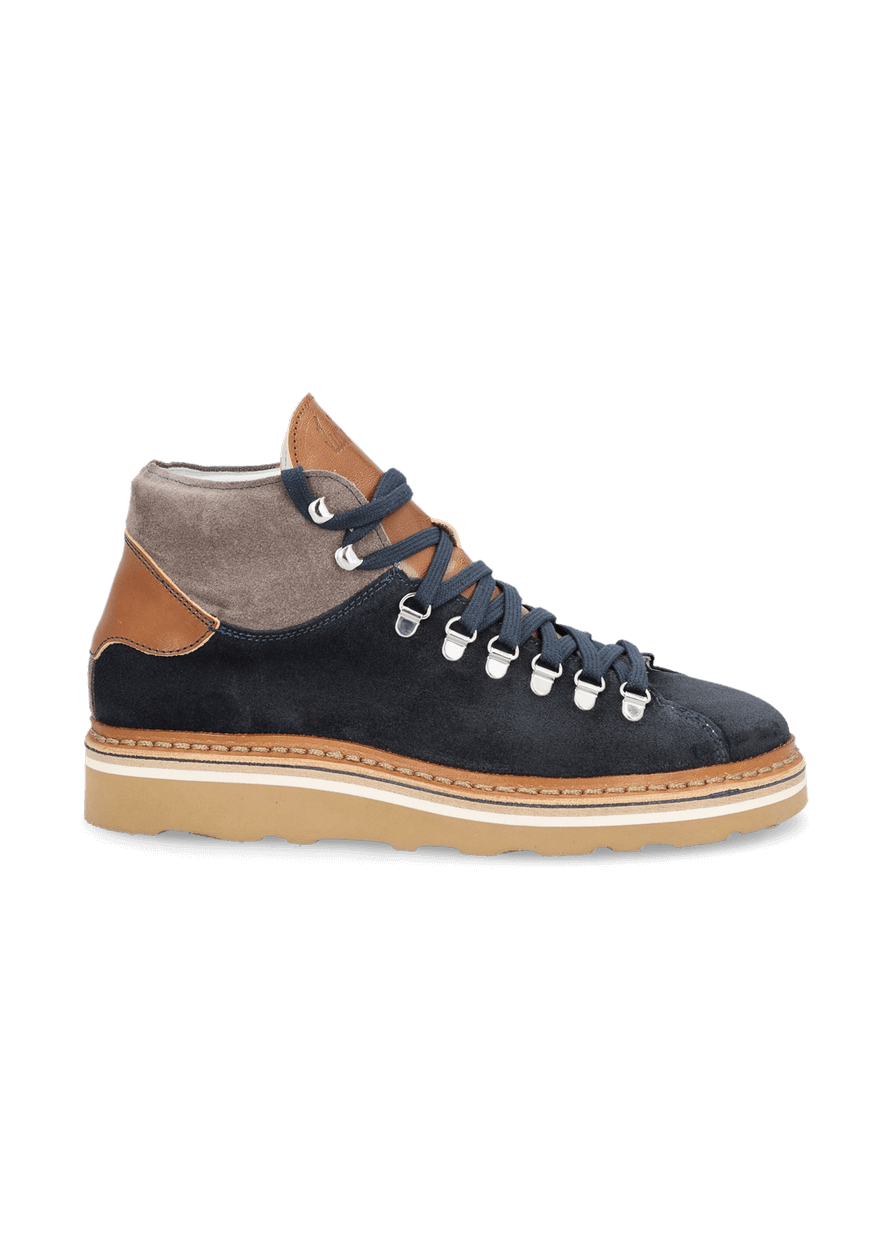 Luis Trenker Sneaker alta in pelle modello Lugionata