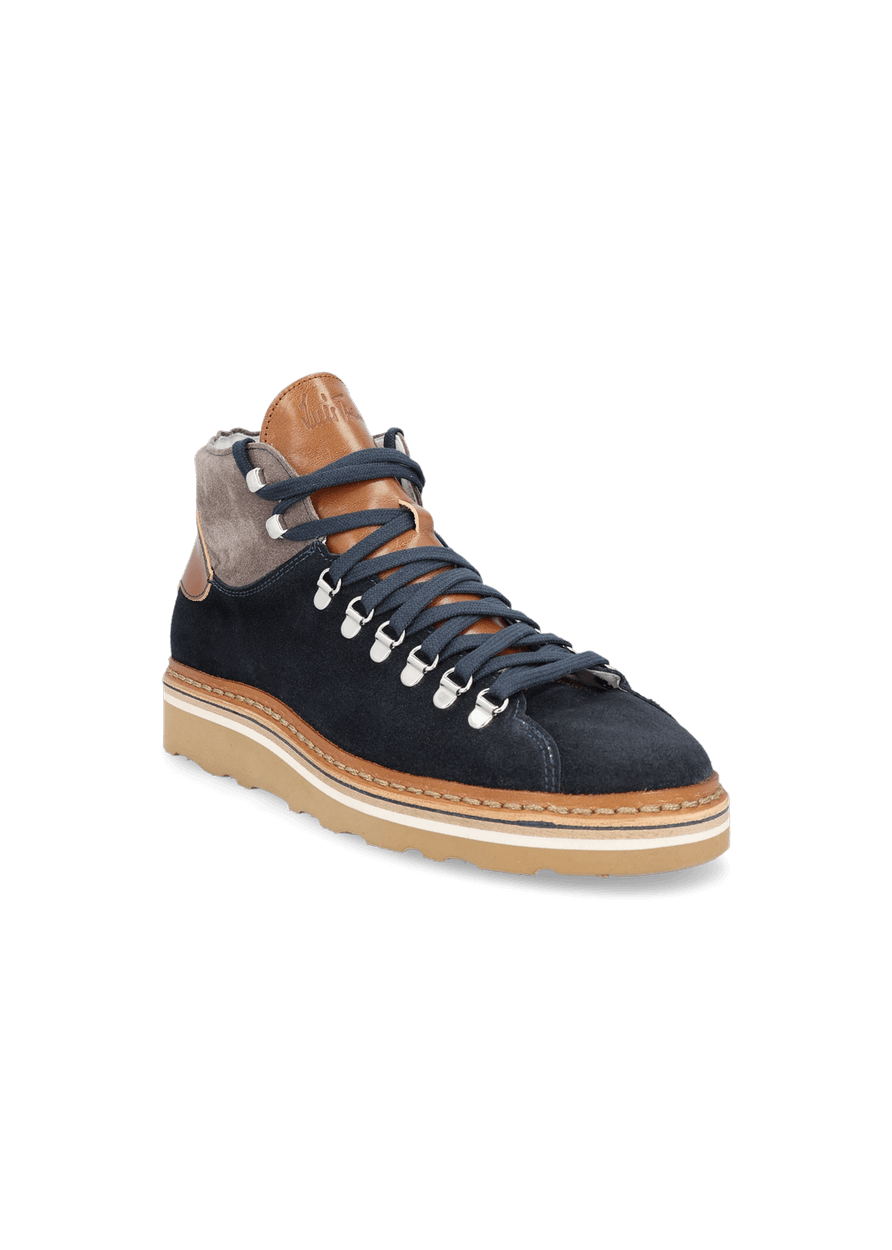 Luis Trenker Sneaker alta in pelle modello Lugionata Flash Sale