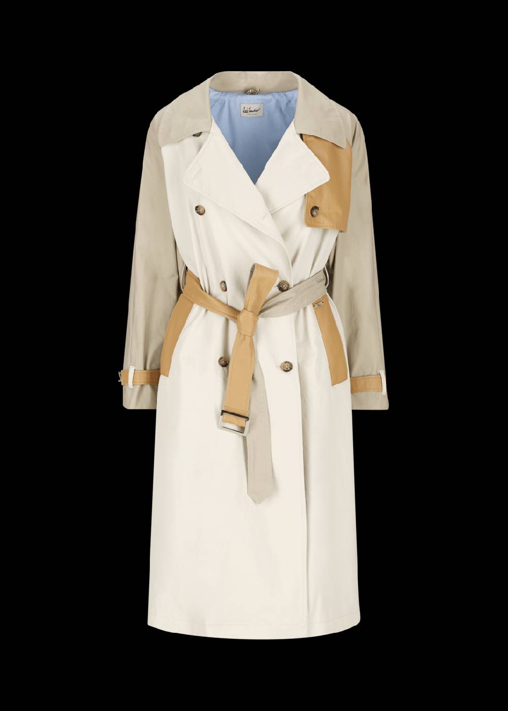 Luis Trenker Trench con dettagli in pelle modello Ludamiana Cyber Monday