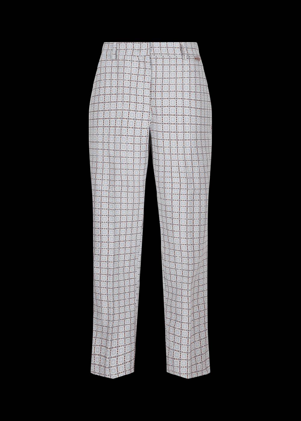 Luis Trenker Pantaloni in cotone jacquard con taglio Cigarette Cut modello Luleonelle Offerta San Valentino