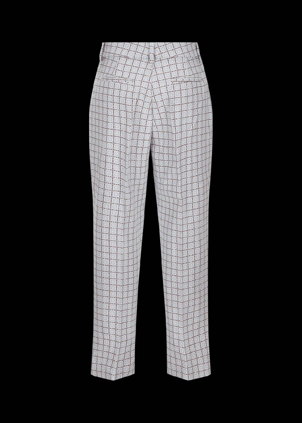 Luis Trenker Pantaloni in cotone jacquard con taglio Cigarette Cut modello Luleonelle Offerta San Valentino