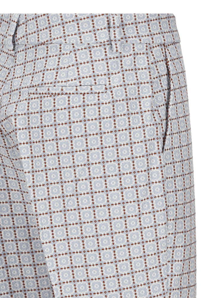 Luis Trenker Pantaloni in cotone jacquard con taglio Cigarette Cut modello Luleonelle Offerta San Valentino