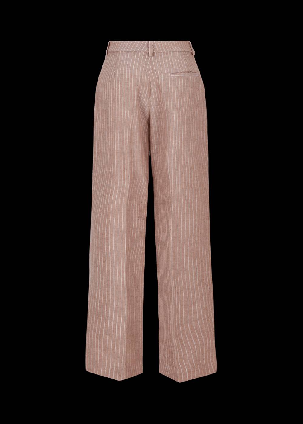 Luis Trenker Pantaloni con pinces dalla linea ampia con motivo gessato modello Luxara Vendita calda