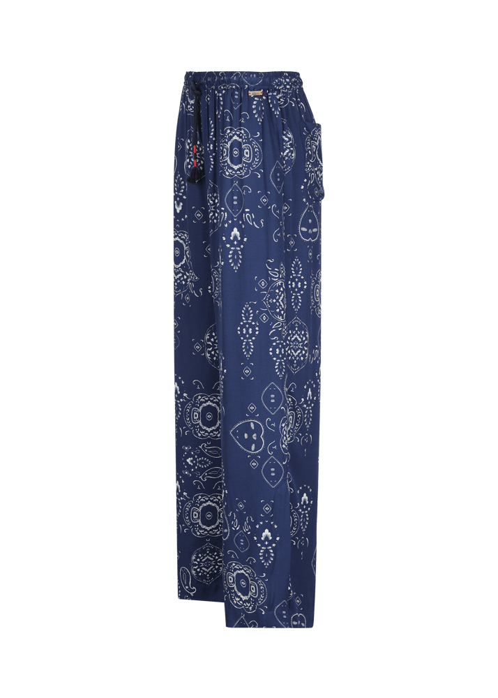 Luis Trenker Pantaloni ampi con stampa bandana modello Luliana Lightning offer
