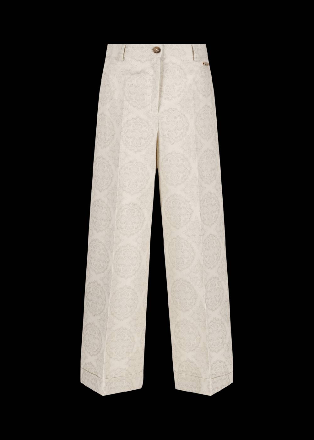 Luis Trenker Pantaloni a gamba ampia in jacquard modello Lulidia Grandi sconti