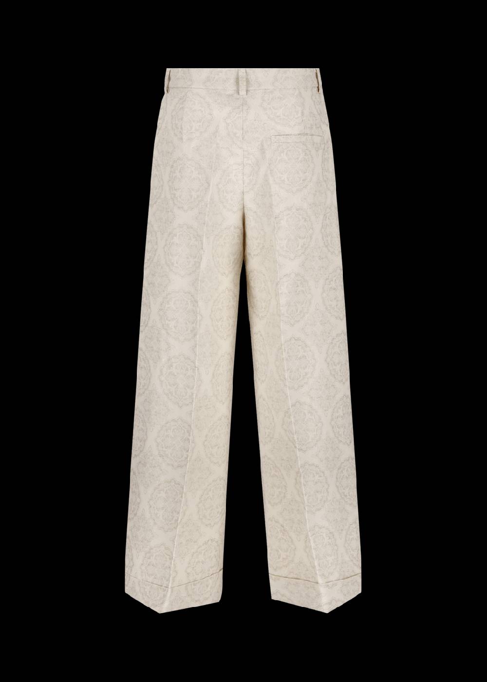 Luis Trenker Pantaloni a gamba ampia in jacquard modello Lulidia Grandi sconti