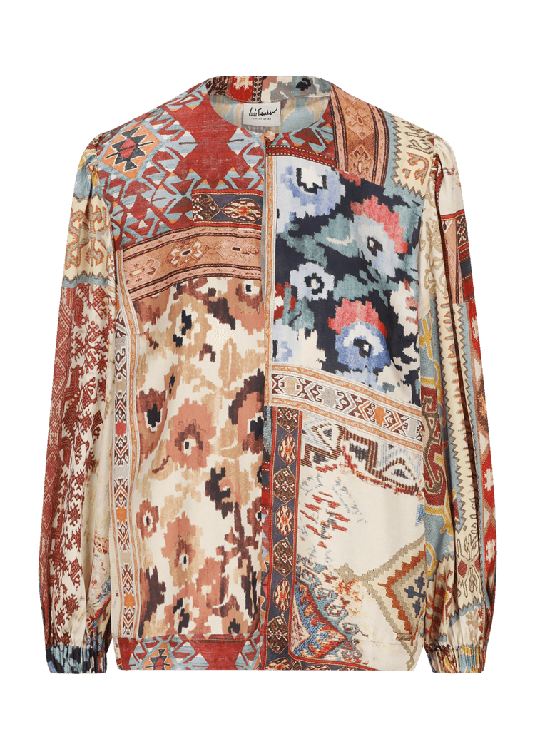 Luis Trenker Blusa modello Lugiada con stampa patchwork Prezzo basso