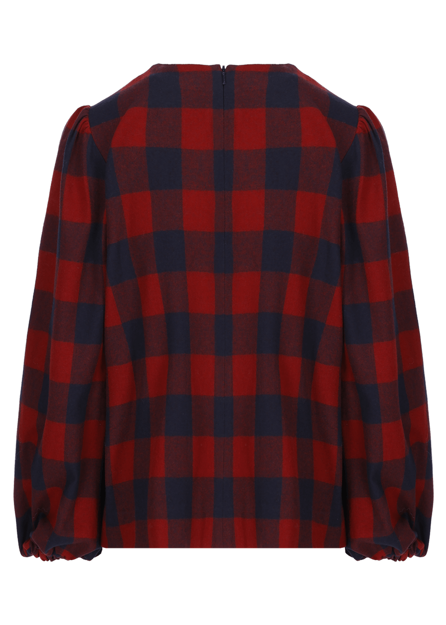 Luis Trenker Blusa con motivo a quadri modello Lugiada Offerta settimanale