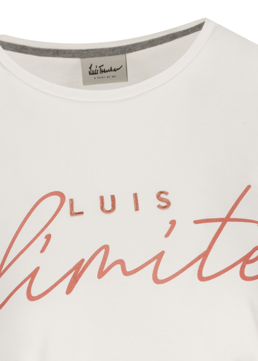 Luis Trenker T-shirt con slogan Luis Unlimited Latest stili