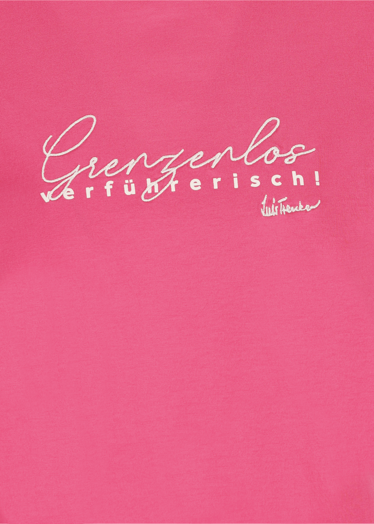 Luis Trenker T-shirt con slogan Grenzenlos Verführerisch Promozione temporanea