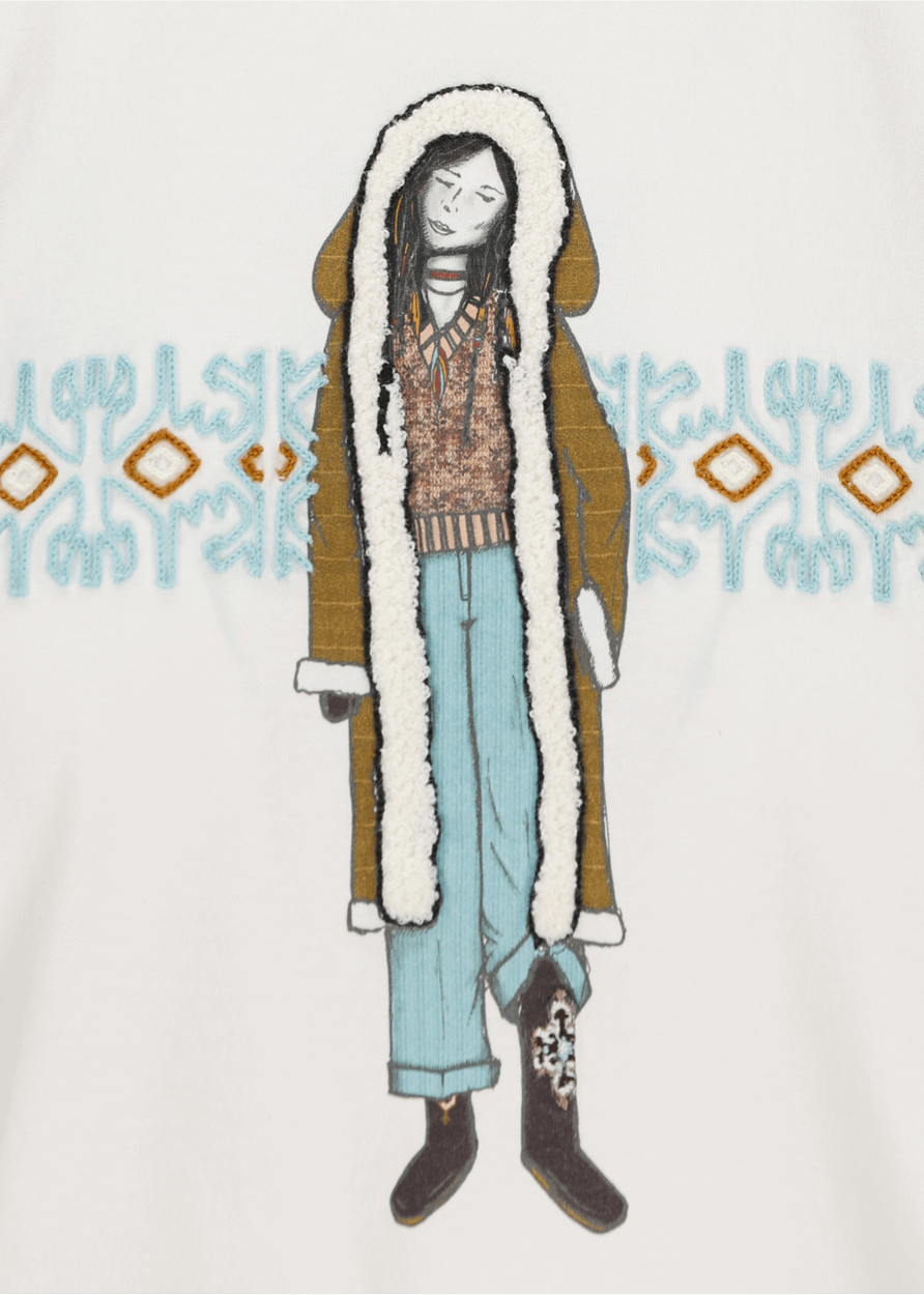 Luis Trenker T-shirt con stampa e ricamo modello Ludina Fino al 60% di sconto