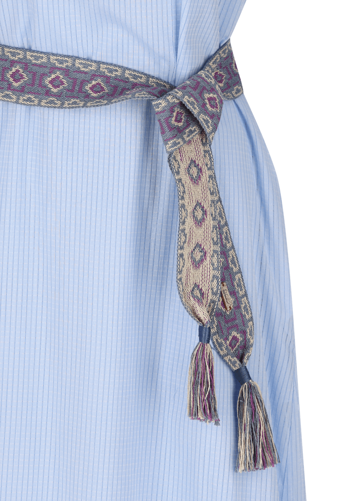 Luis Trenker Abito lungo in cotone con plastron modello Luceleste Offerta